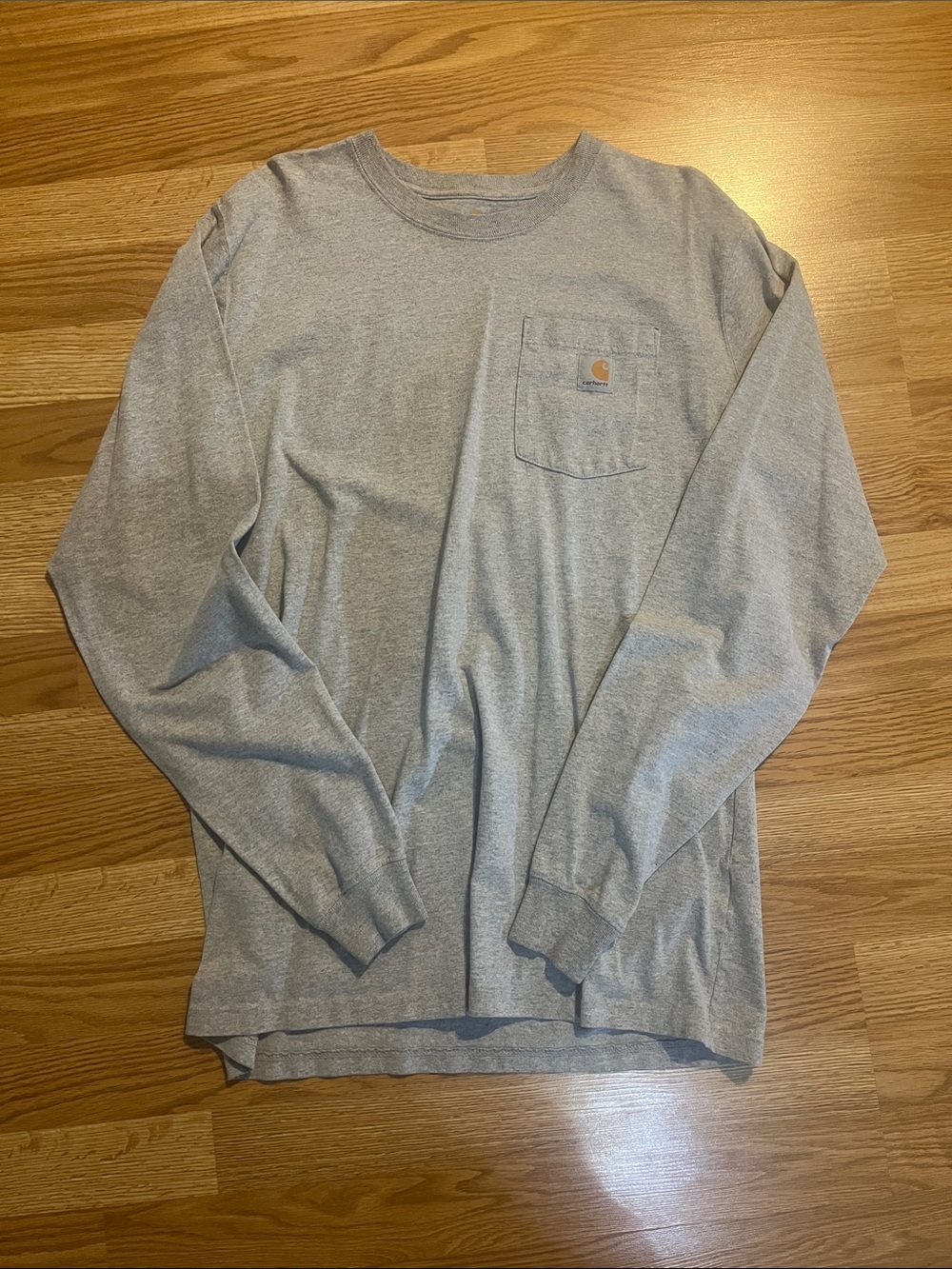 Carhartt Long Sleeve Pocket Tee in Heather Gray
